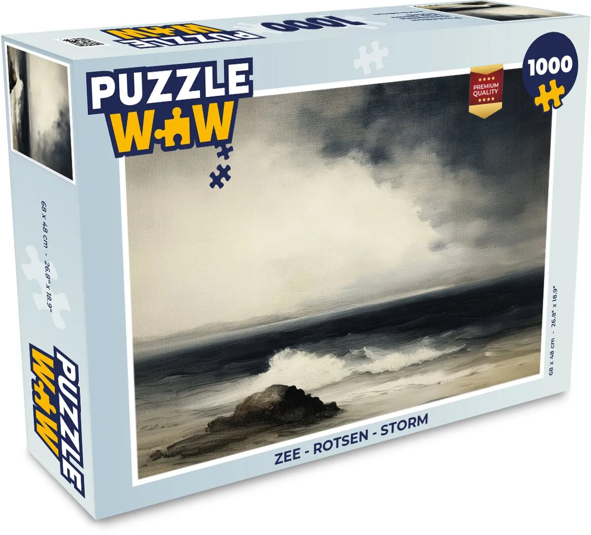 PuzzleWow Zee - Rotsen Legpuzzel 1000 Stuks