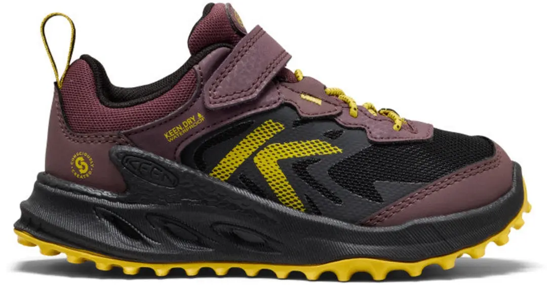 Zionic Kinder Wandelschoenen Leer Bordeaux Waterdicht