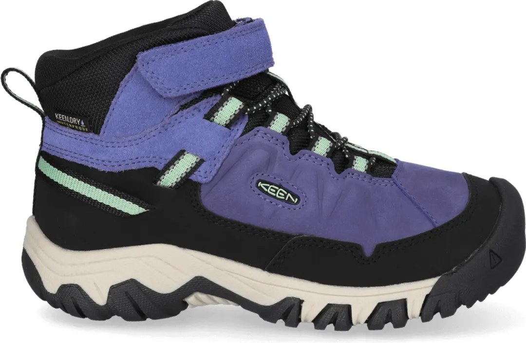 Targhee IV Mid Jongens Wandelschoenen Leer Blauw Waterdicht