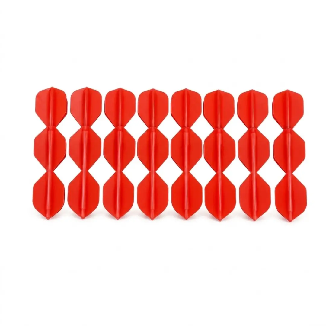 Rood transparant dart flights k flex flights set unisex 27 stuks geïntegreerde