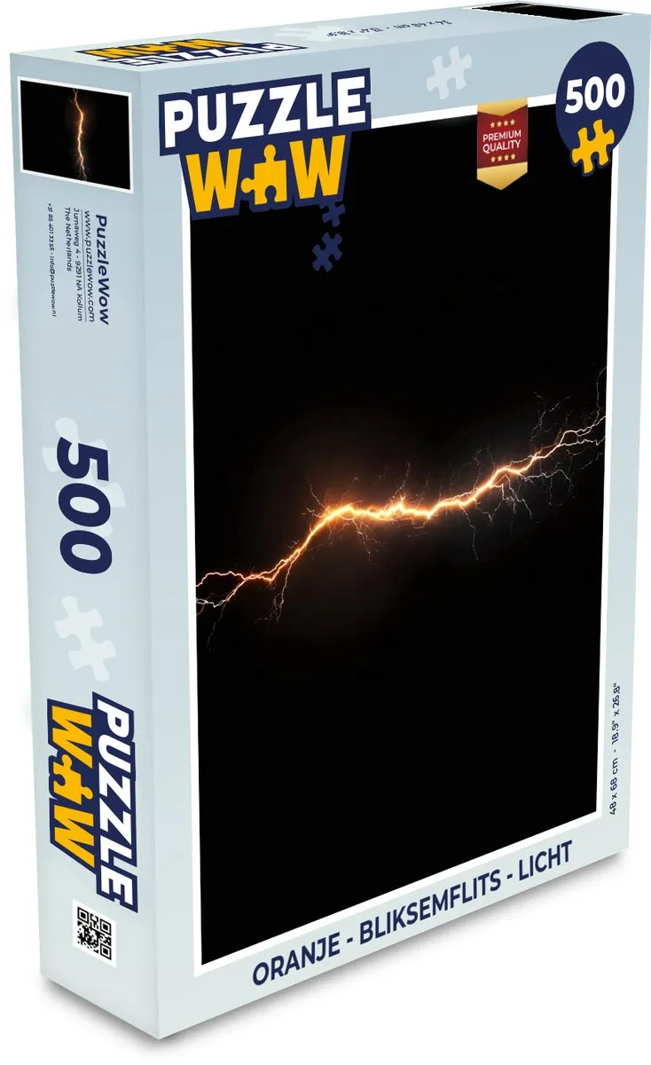 PuzzleWow Bliksemflits Legpuzzel 500 Stuks