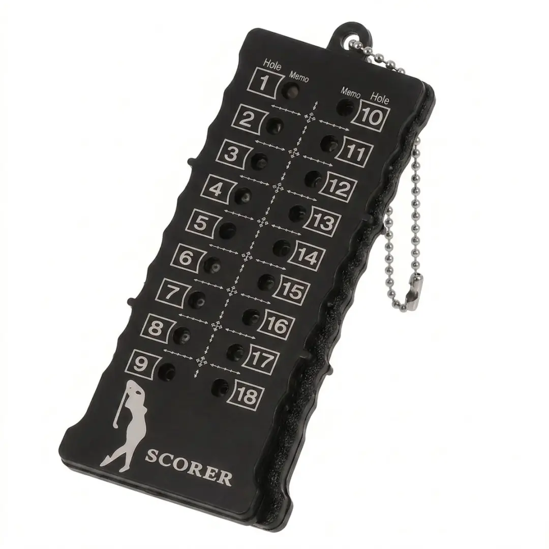 Golf Score Kaart Zwart