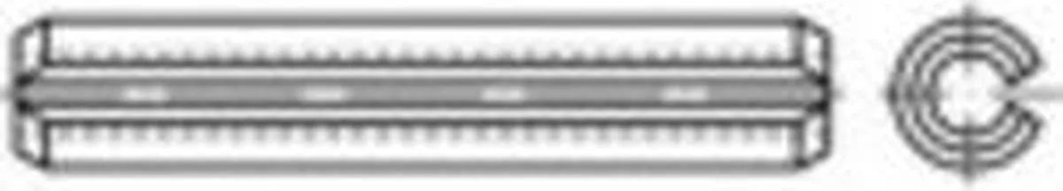 TOOLCRAFT Spanstiften RVS 1.5x10mm