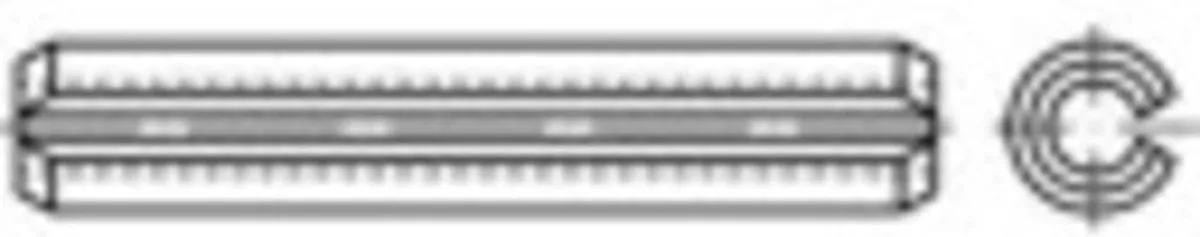 TOOLCRAFT Spanstiften RVS 1.5x10mm - 100 Stuks