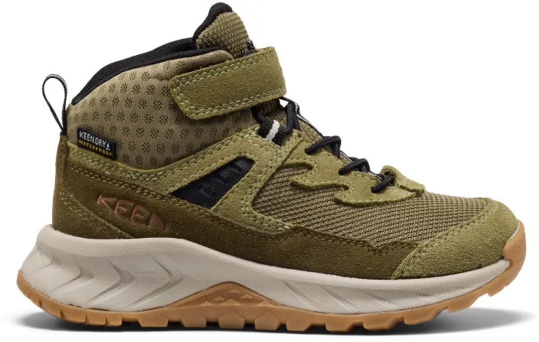 Hightrail Mid Kinder Wandelschoenen Suède Groen Waterdicht