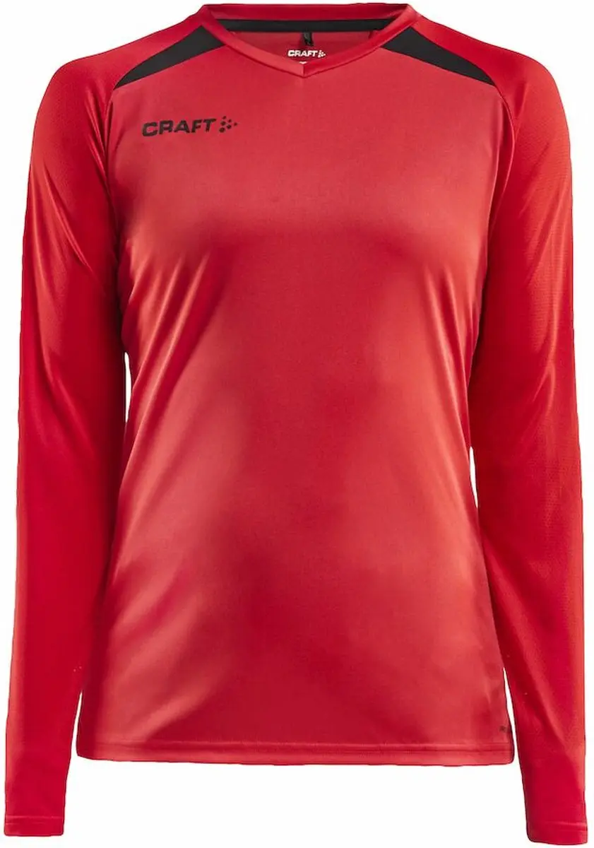 Craft Pro Control Impact LS Tee W 1908232 - Bright Red/Black - XL
