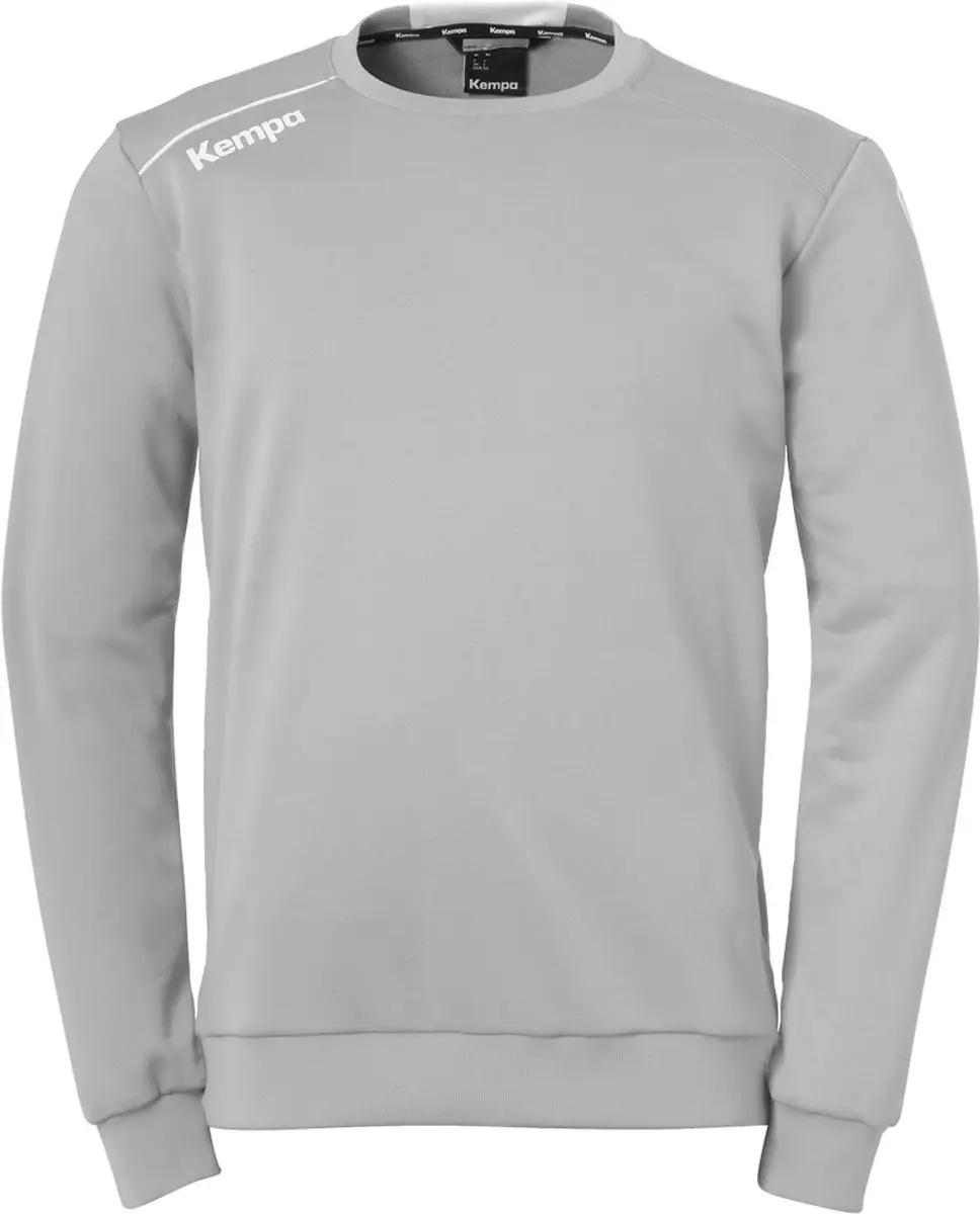 Kempa Player Training Top Kind Donker Grijs Melange-Wit Maat 152