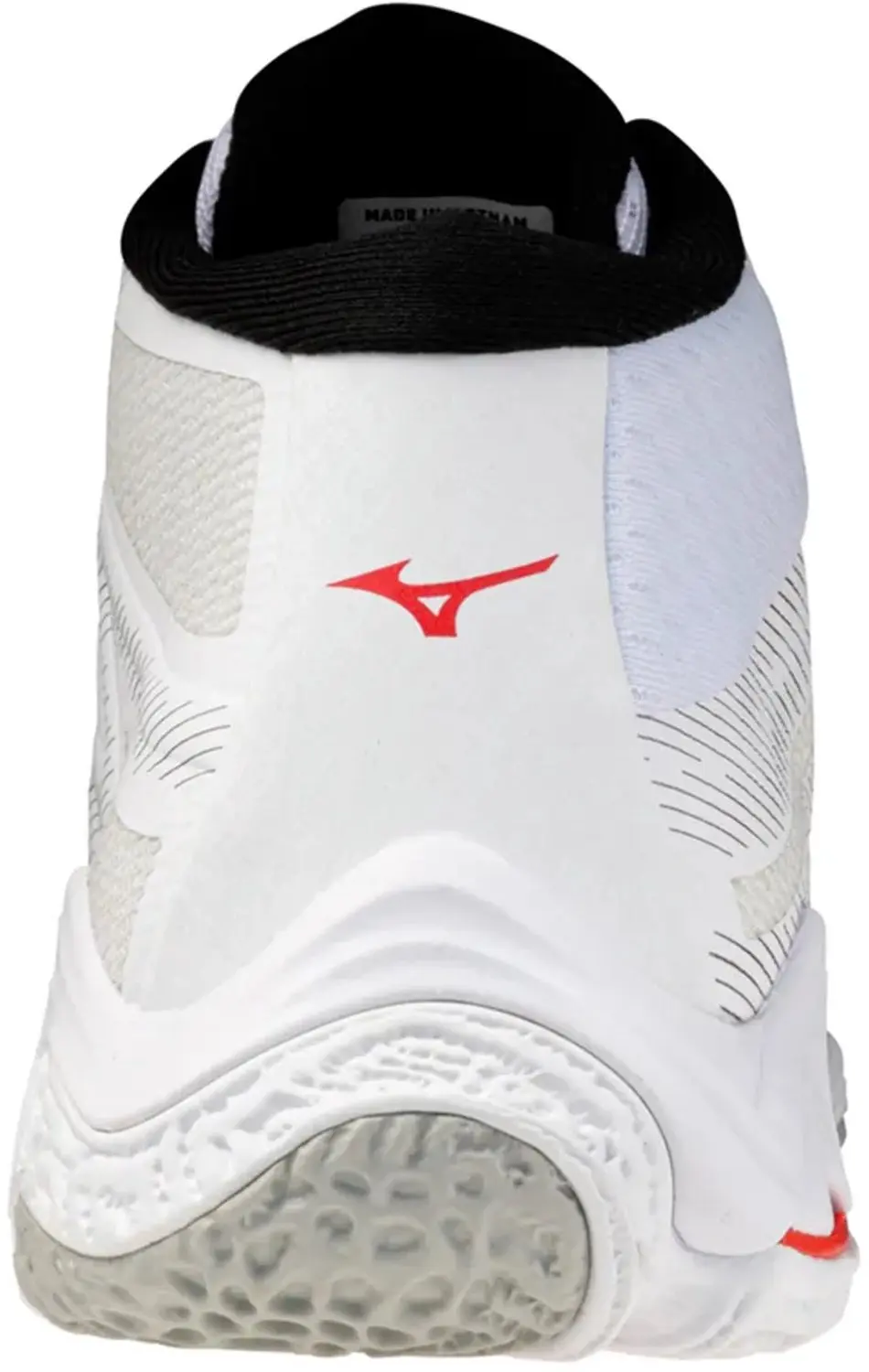 Mizuno Wave Lightning Elite Mid Sportschoenen 47 - Wit/Zwart/Rood - afbeelding 3 van 4