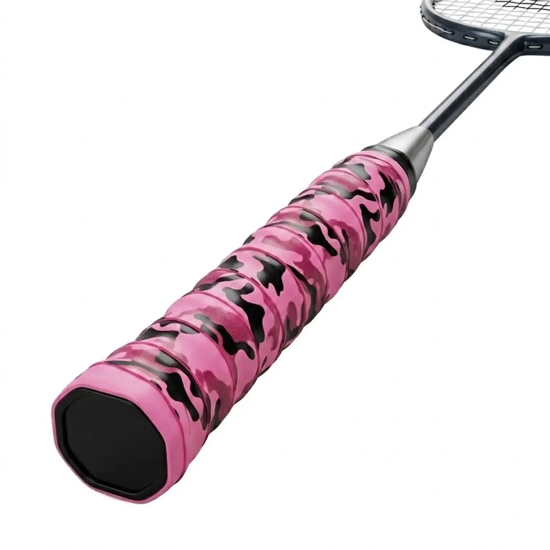 Roze camouflage badminton en tennis grip unisex