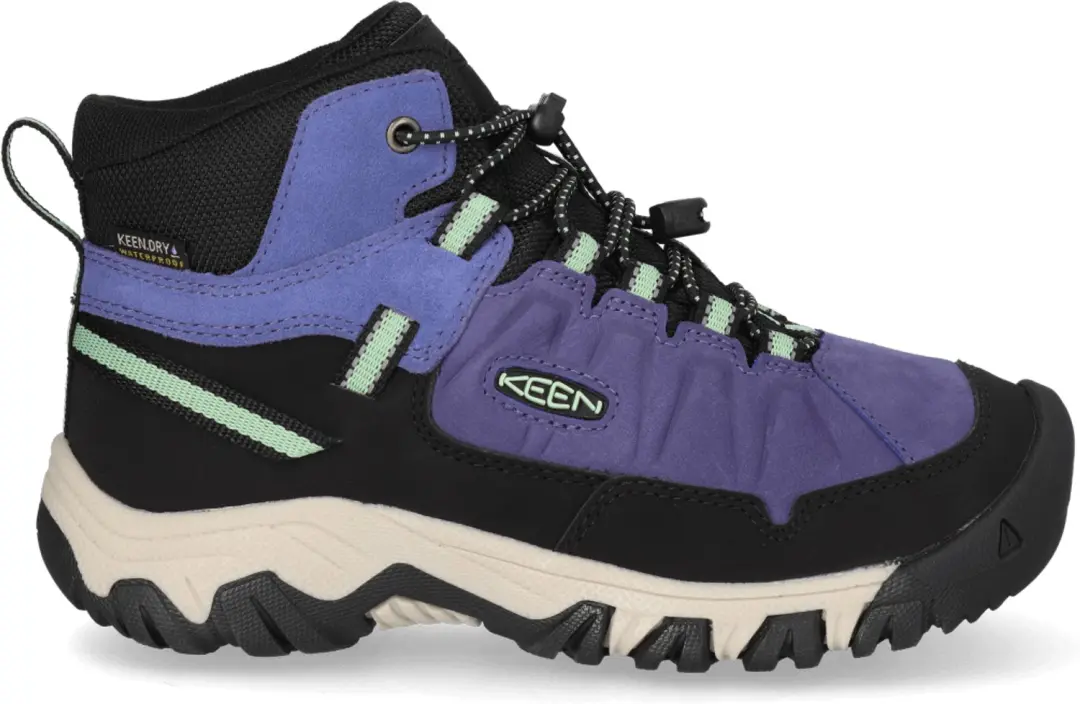 Targhee IV Mid Jongens Wandelschoenen Leer Blauw Waterdicht