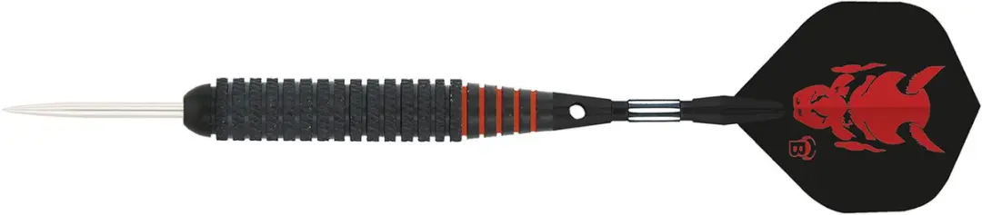 Bull's Dartpijlen Thriller Steeltip 22g - 3 Stuks - Zwart - afbeelding 3 van 3