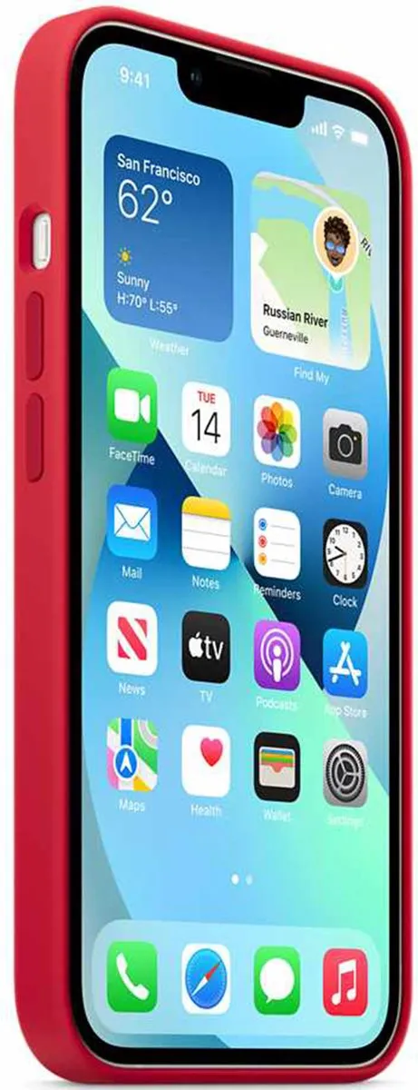 Apple Siliconen Hoesje MagSafe iPhone 13 Mini MM233ZM/A - Rood