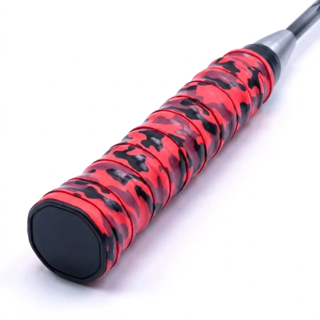 Rode camouflage badminton en tennis grip unisex