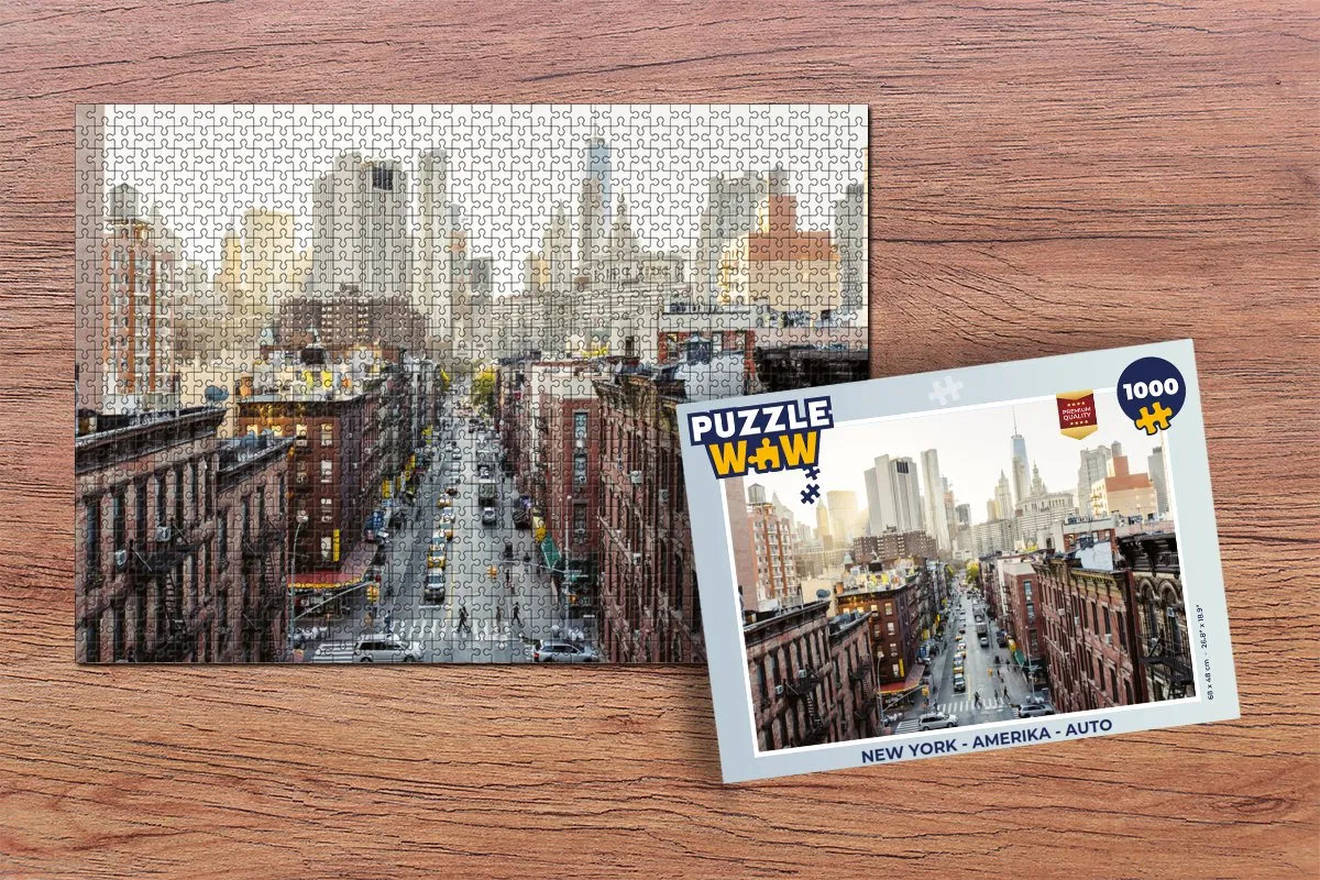 PuzzleWow New York Legpuzzel 1000 Stuks - Multicolor