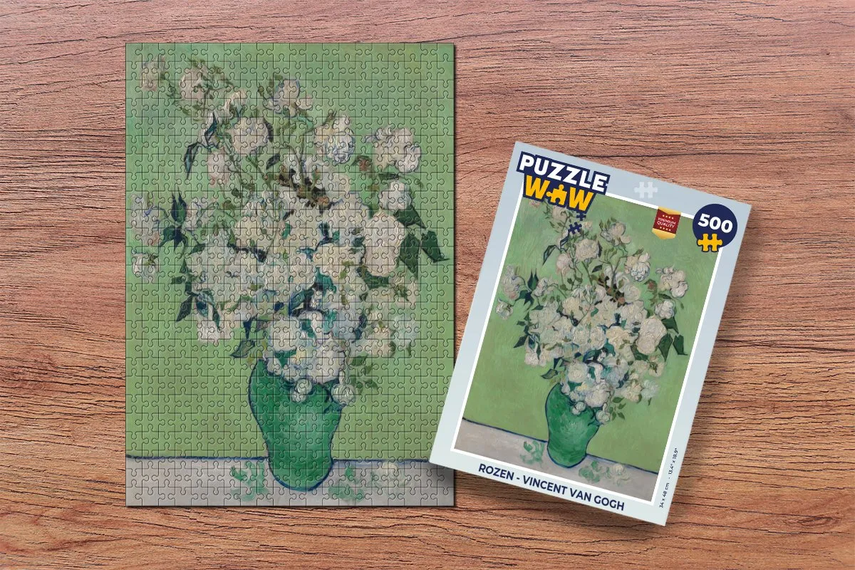 PuzzleWow Vincent van Gogh Rozen Legpuzzel 500 Stuks - Multicolor