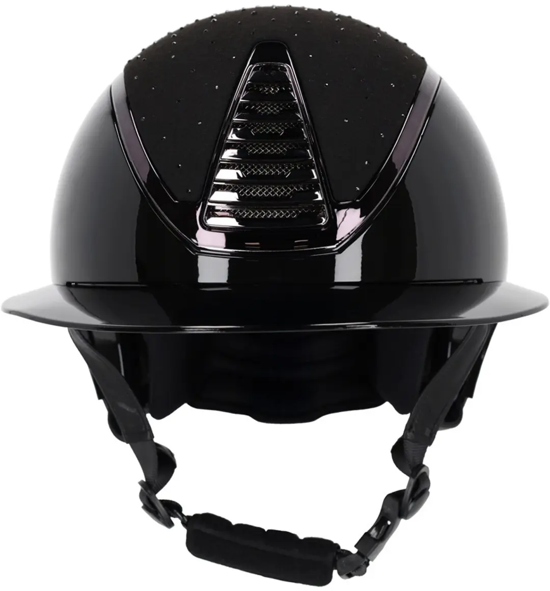 QHP Memphis Polo Visor Paardrijcap - 51 - Zwart - afbeelding 5 van 6
