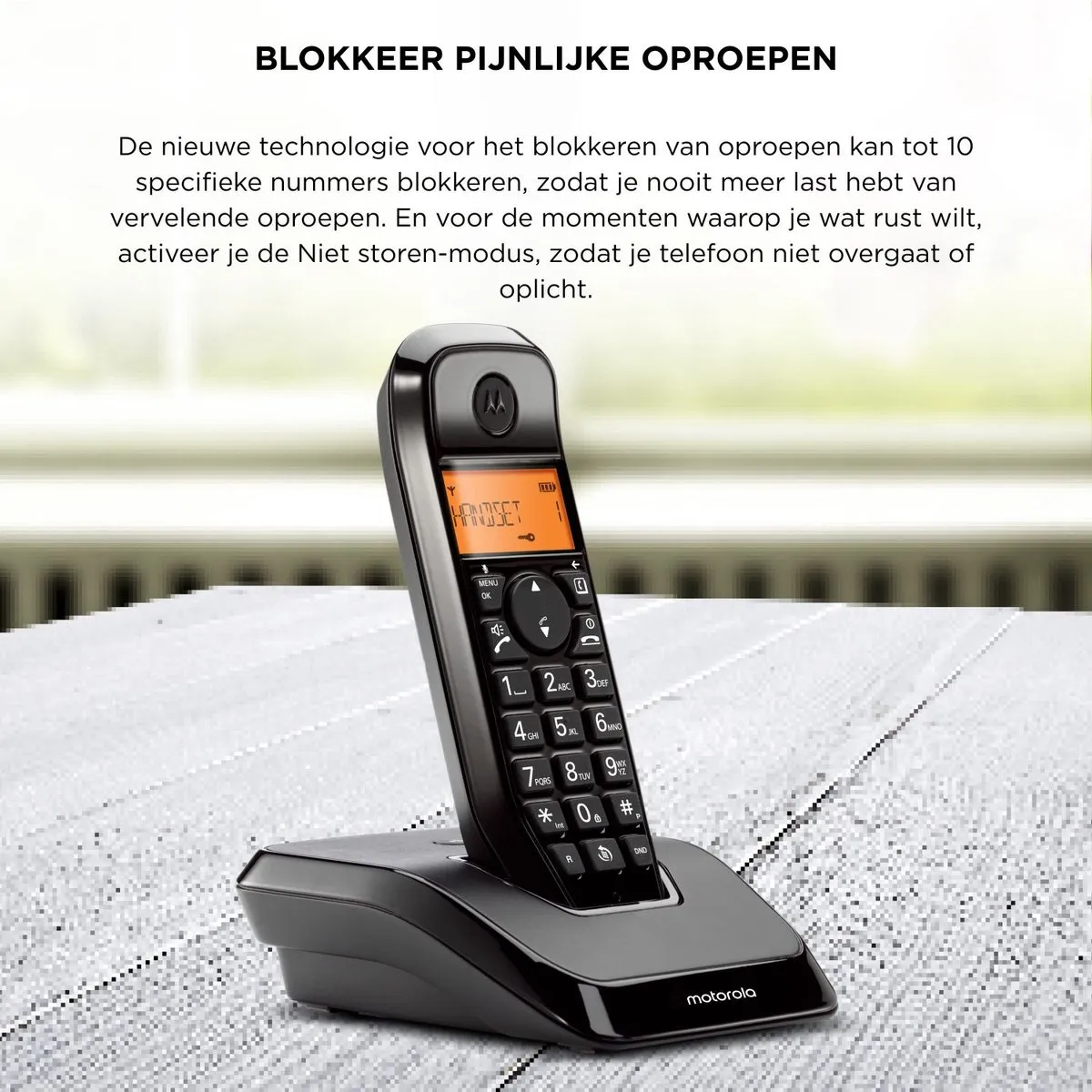 Motorola S1201 DECT Telefoon - Zwart