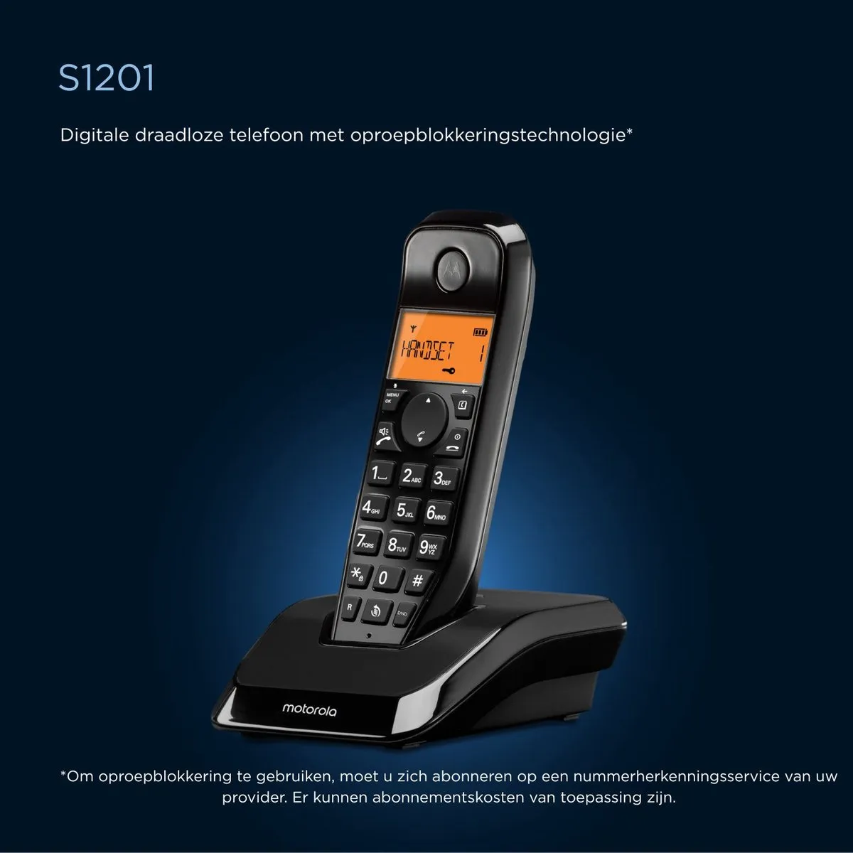 Motorola S1201 DECT Telefoon - Zwart