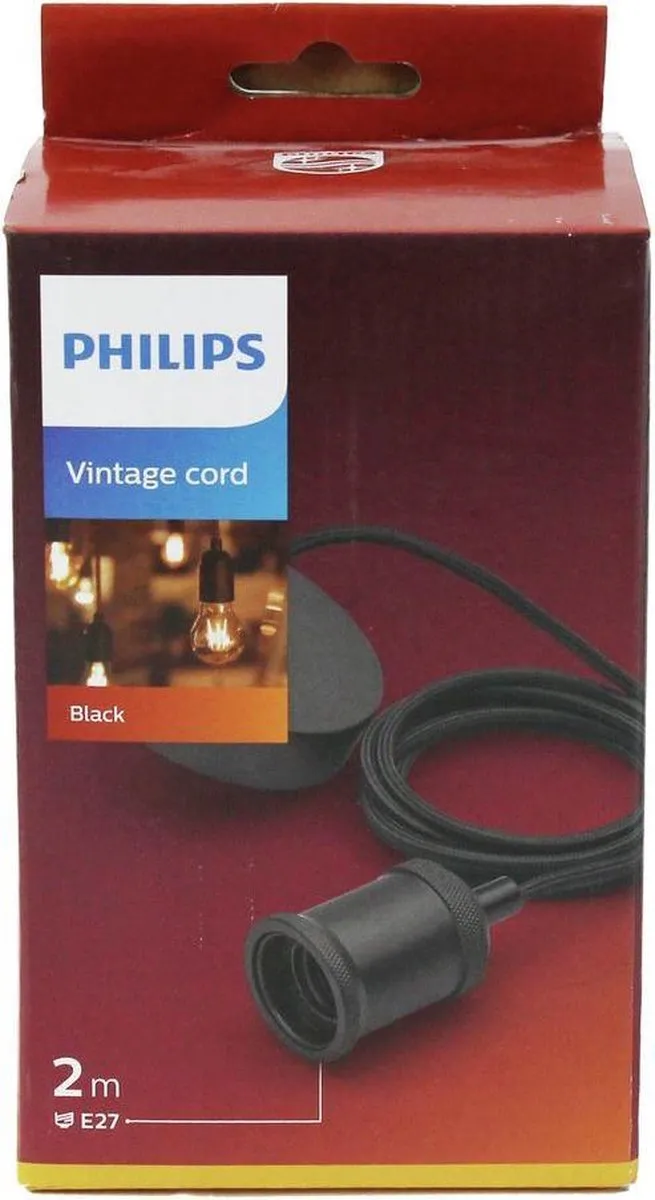 Philips Pendel Zwart Hanglamp - Kleurenmix - afbeelding 6 van 6