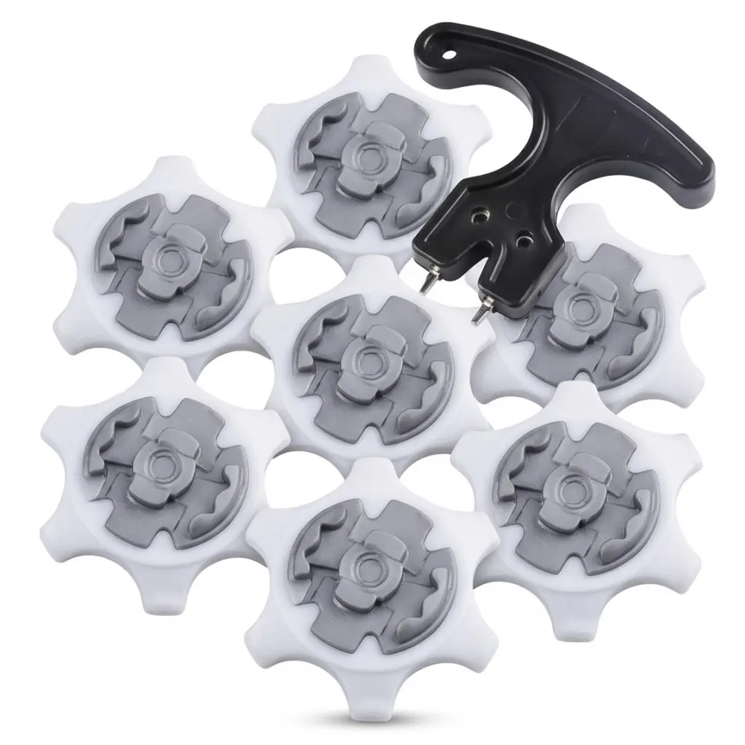 Wit grijze golf spikes schoen noppen vervanging set 7 stuks unisex tweede genera