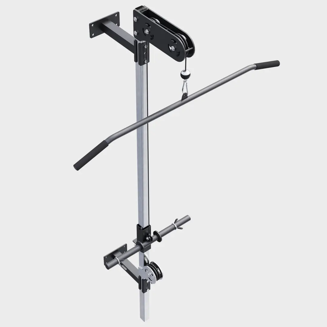 Gorilla Sports Lat Pulley Kabelstation Wandmontage - 300 kg - Zilver - afbeelding 2 van 6