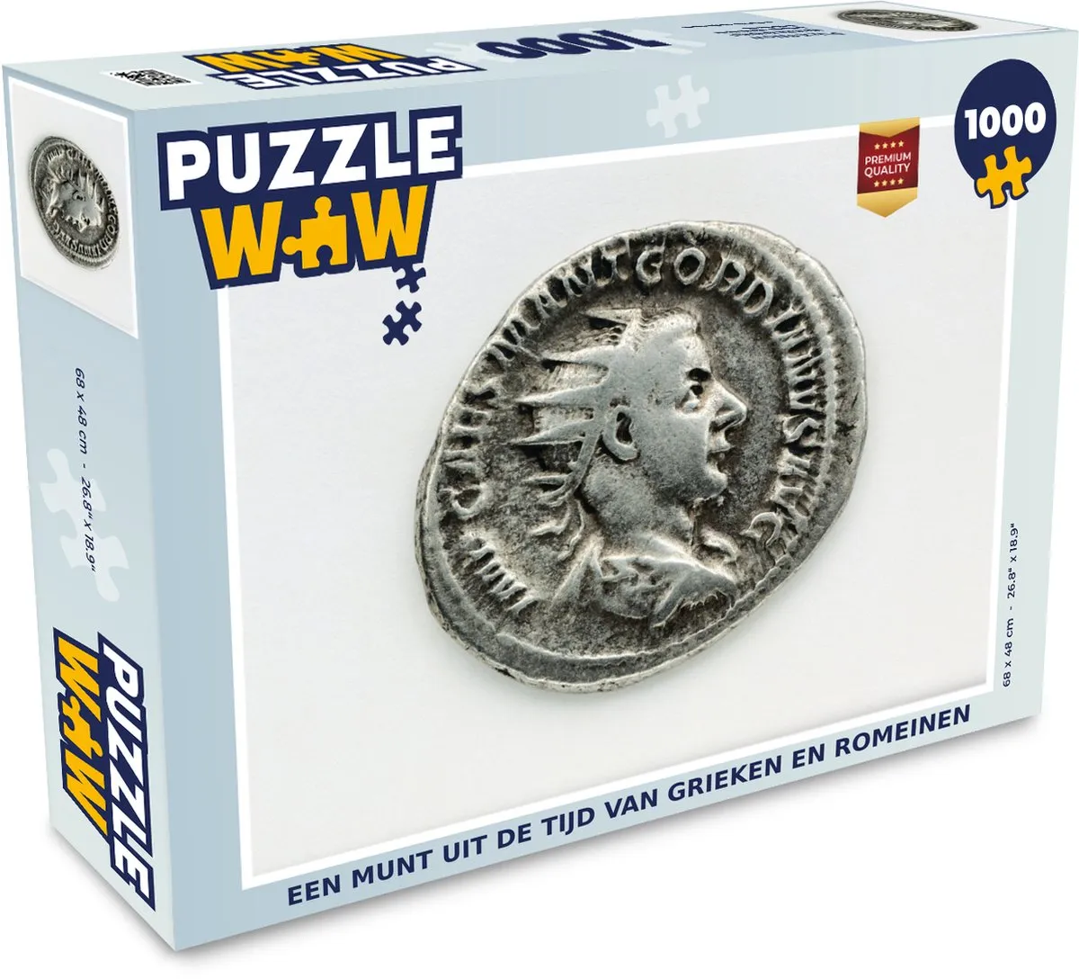 PuzzleWow Romeinse Rijk Legpuzzel 1000 Stuks - Multicolor