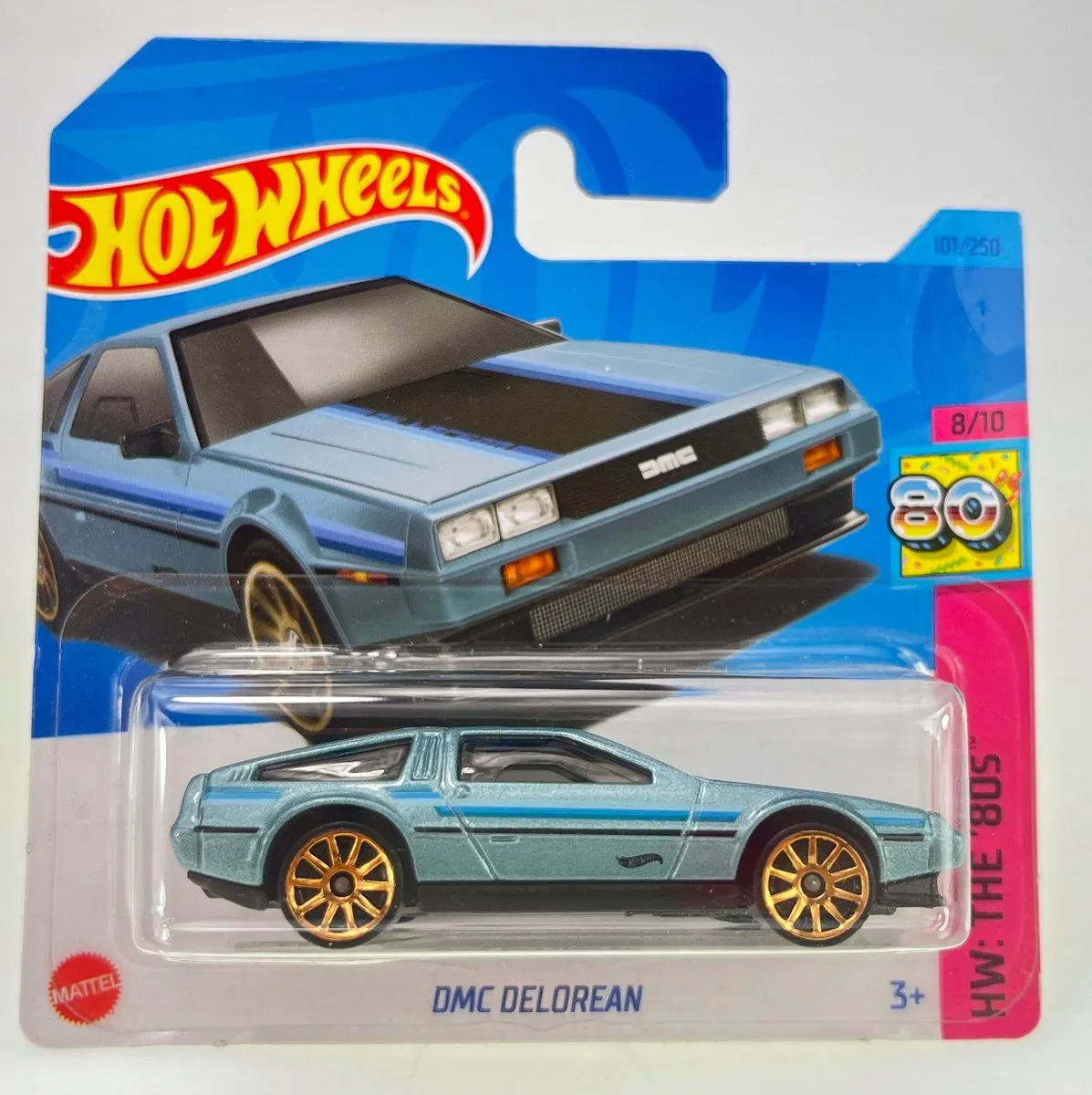 Hot Wheels DMC DeLorean '80s 1:64 - Blauw - afbeelding 3 van 3