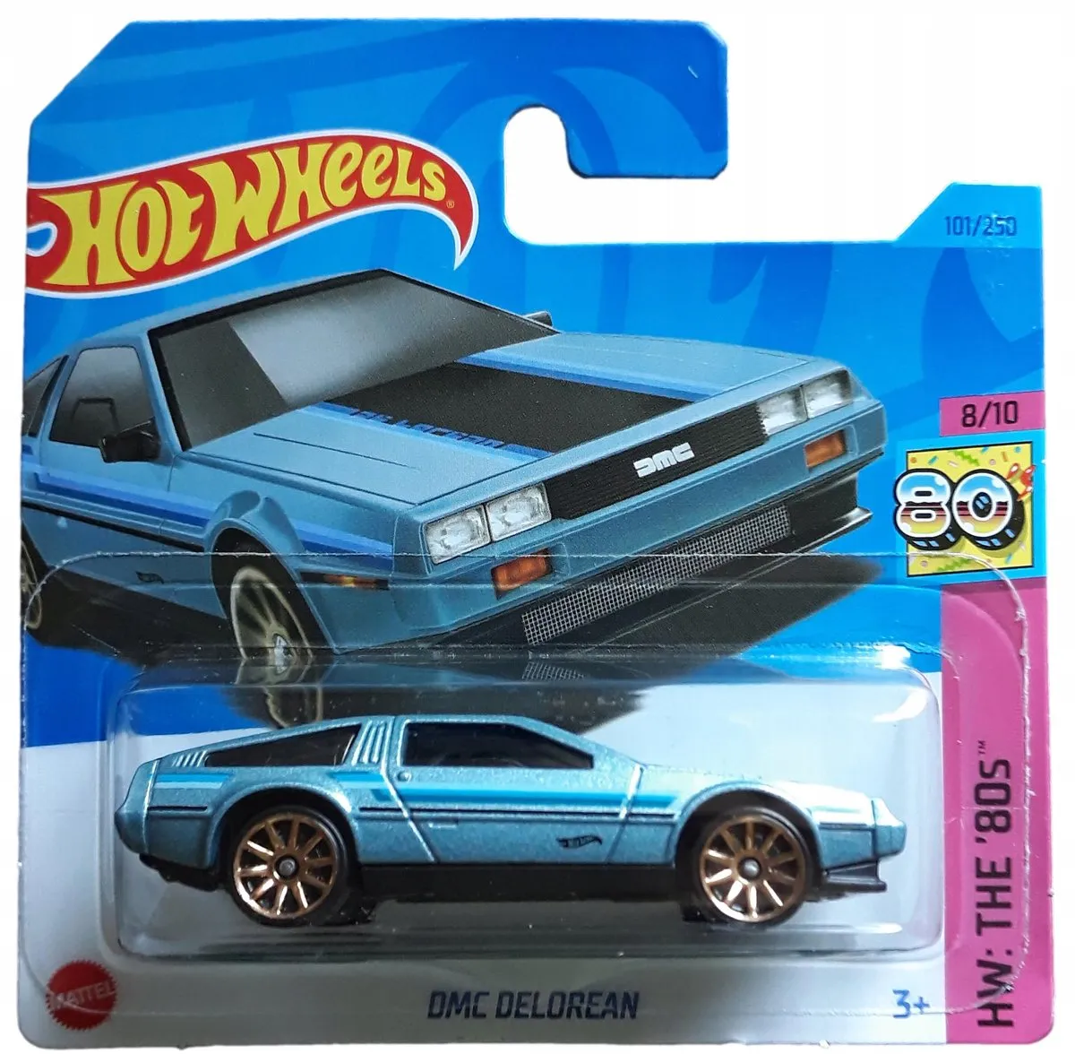 Hot Wheels DMC DeLorean '80s 1:64 - Blauw - afbeelding 2 van 3