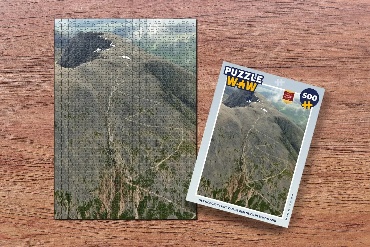 PuzzleWow Het Hoogste Punt van de Ben Nevis Legpuzzel 500 Stuks - Multicolor