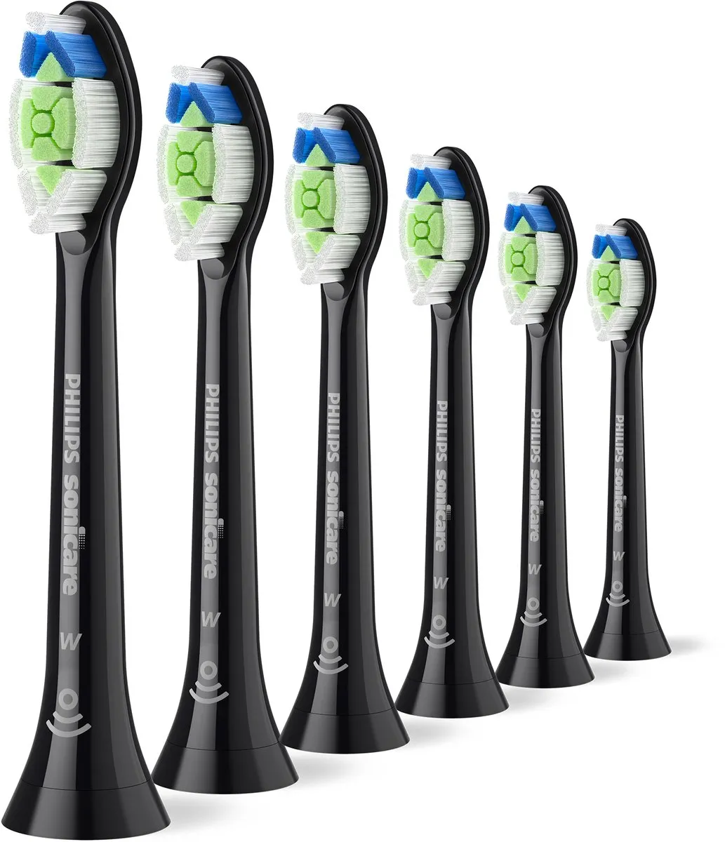 Philips Sonicare Optimal White HX6066/88 Opzetborstels - 6 Stuks - Zwart