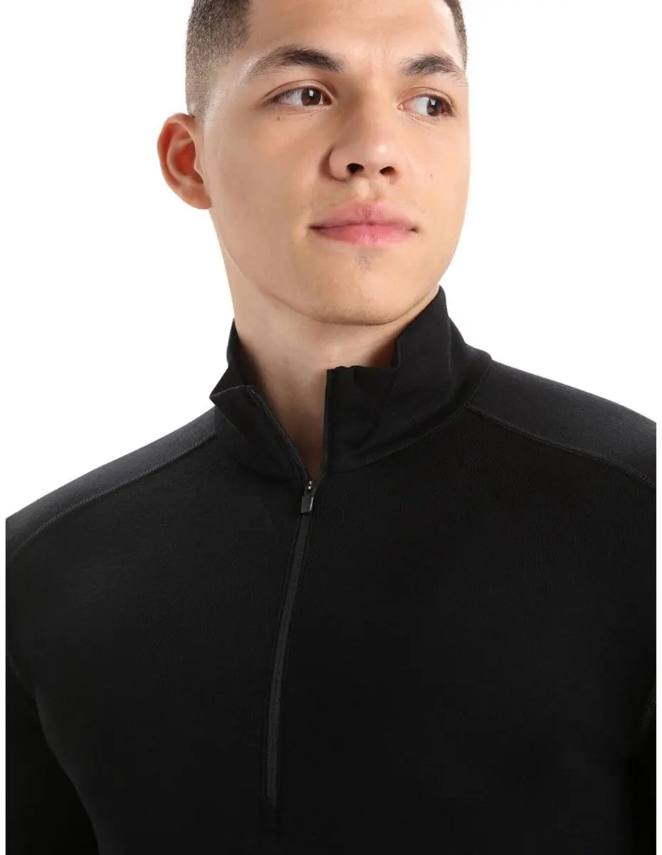 Icebreaker Tech LS Half Zip Thermoshirt M - Zwart - afbeelding 4 van 6
