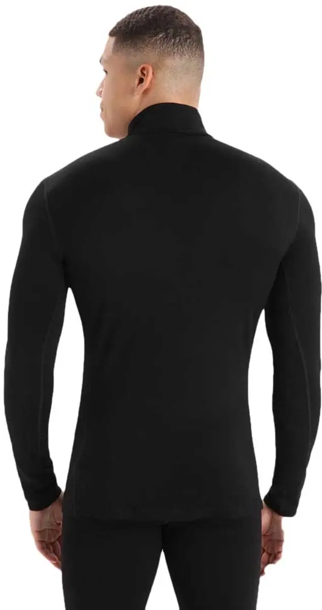 Icebreaker Tech LS Half Zip Thermoshirt M - Zwart - afbeelding 2 van 6