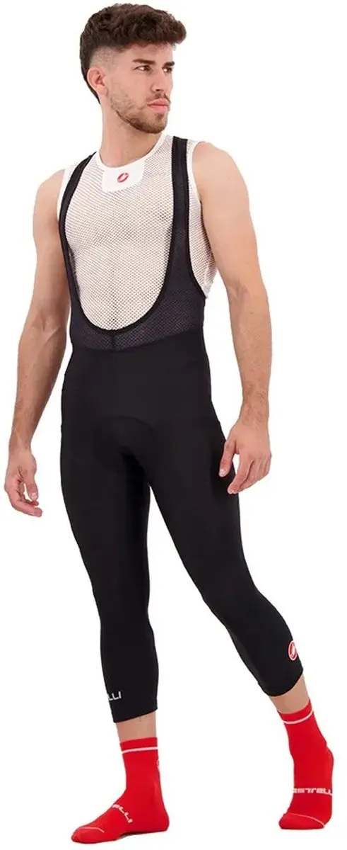 Castelli Entrata Thermal 3/4 Fietsbroek - 2XL - Zwart