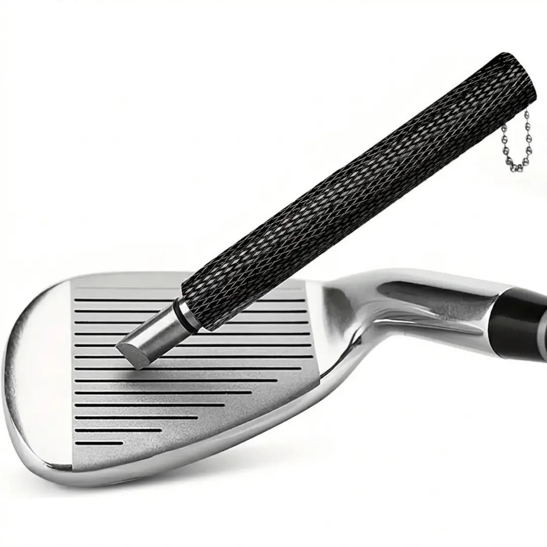 Zwarte golf schoonmaak groefreiniger golf club groefslijper unisex met antislip