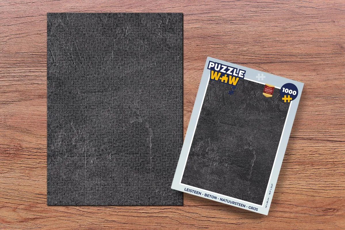 PuzzleWow Leisteen Betonprint Legpuzzel 1000 Stuks - Multicolor