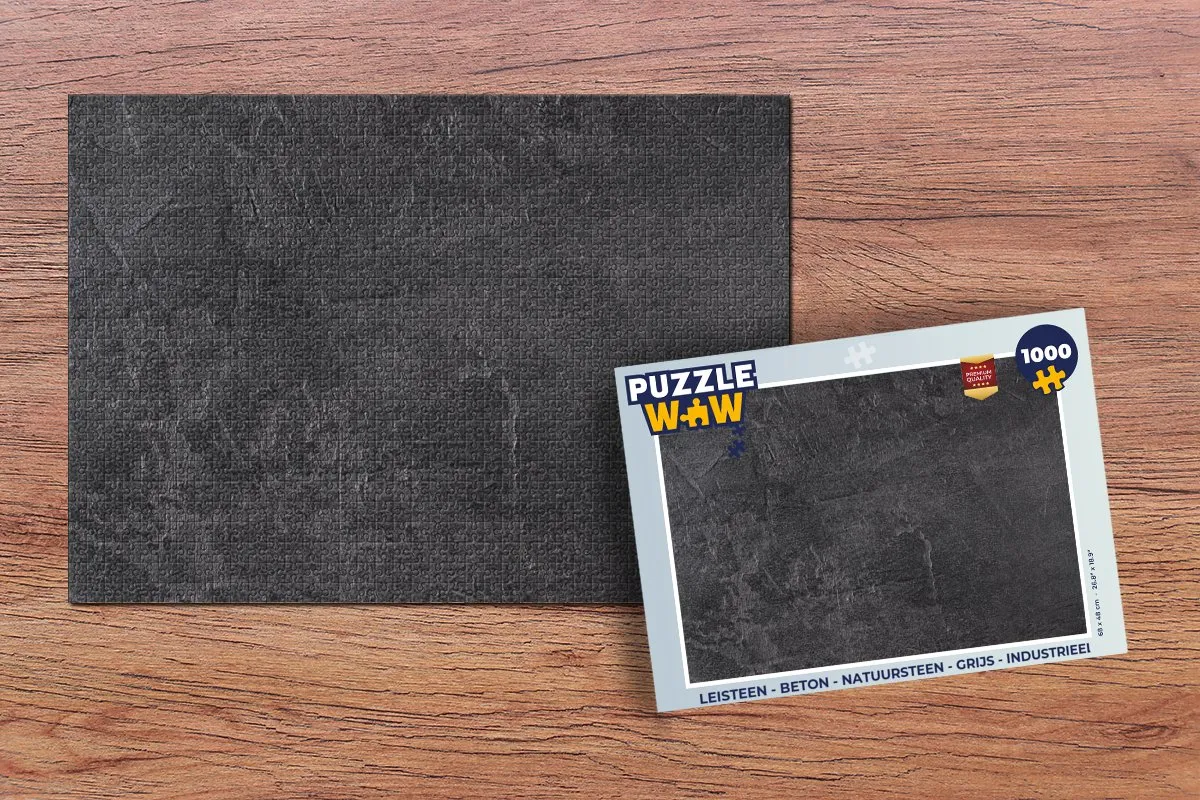 PuzzleWow Leisteen Betonprint Legpuzzel 1000 Stuks - Multicolor