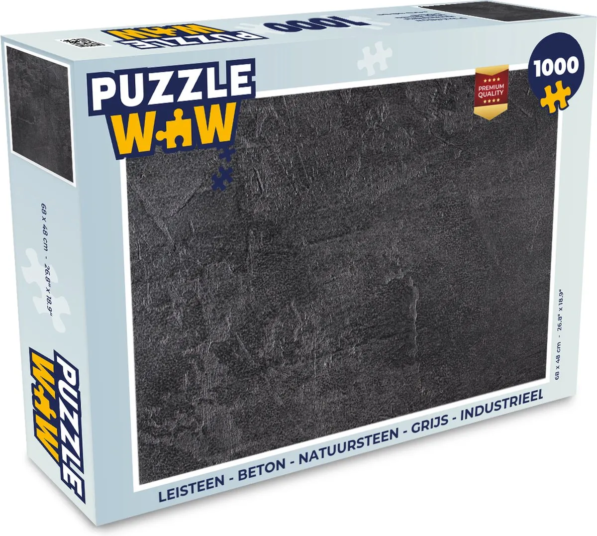 PuzzleWow Leisteen Betonprint Legpuzzel 1000 Stuks