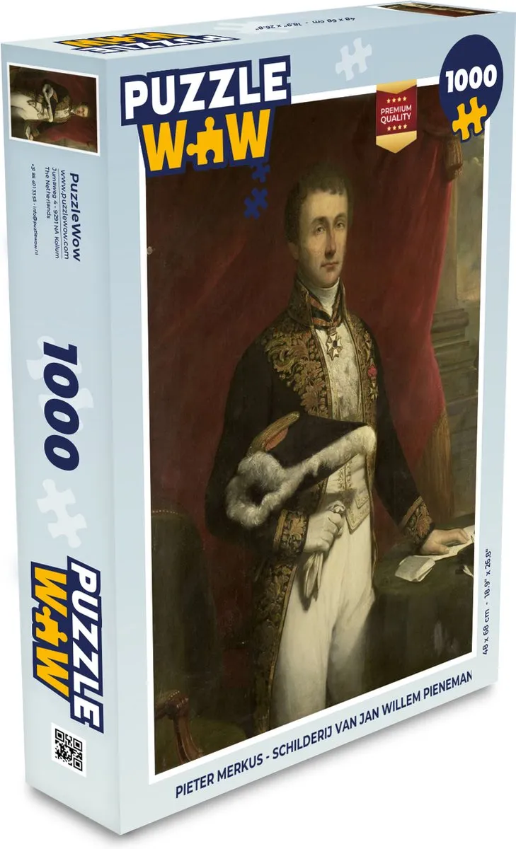 PuzzleWow Pieter Merkus Legpuzzel 1000 Stuks - Multicolor