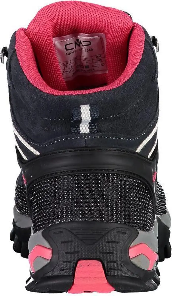 CMP Rigel Mid Wandelschoenen Dames - Antraciet/Roze - Maat 42 - afbeelding 3 van 6