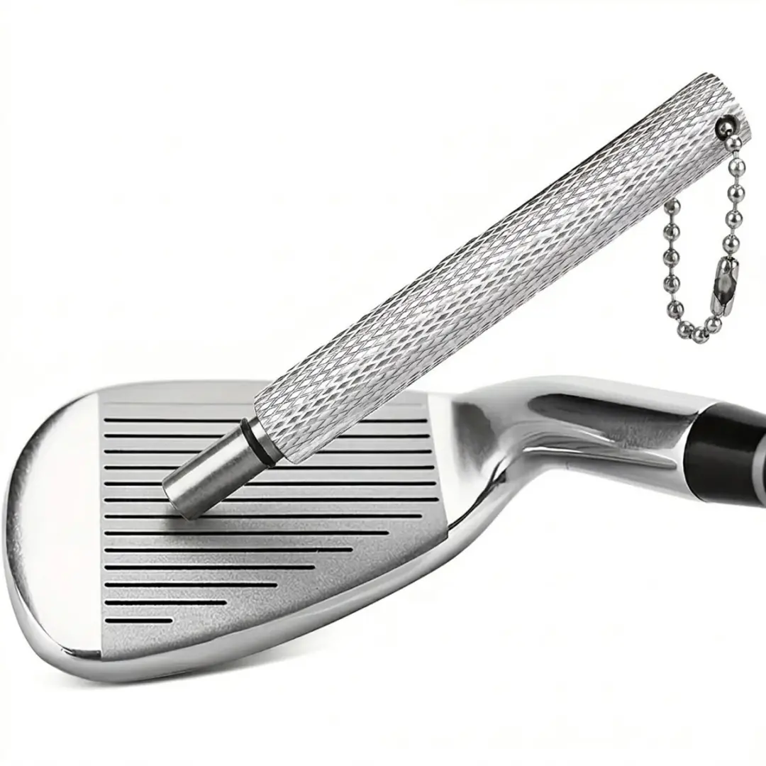 Zilverkleurige golf schoonmaak groefreiniger golf club groefslijper unisex met a