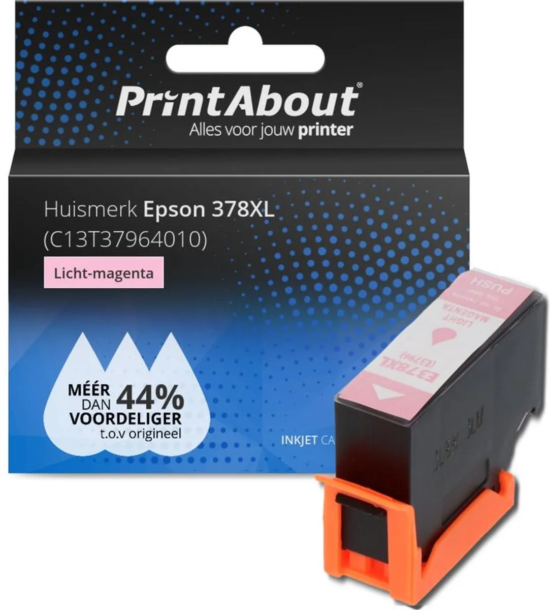 PrintAbout Epson 378XL Licht-Magenta Inktcartridge