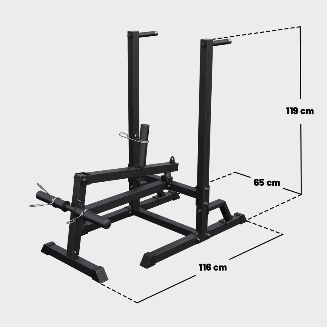 Gorilla Sports Dipstation met Dipgordel - 30/50mm Halterschijven - Zwart - afbeelding 6 van 6