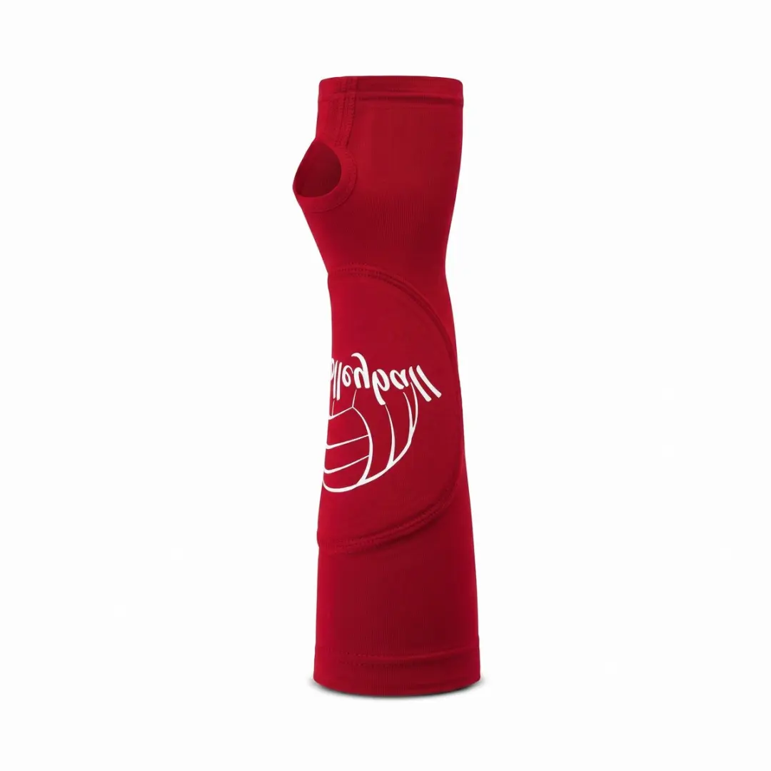 Rode volleybal armkappen unisex compressie arm sleeves L/XL ademend sport armbes