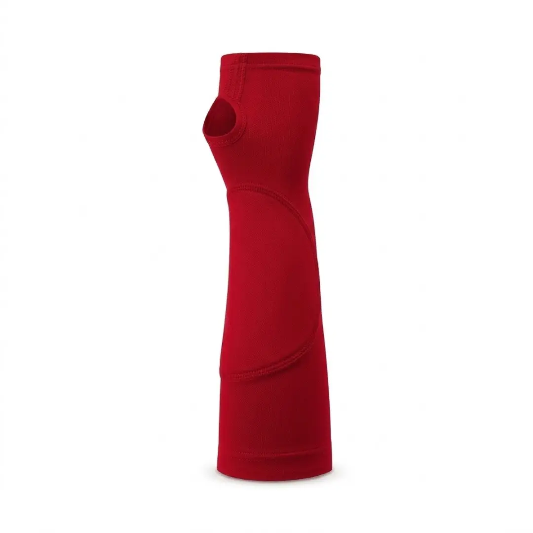 Rode volleybal armkappen unisex compressie arm sleeves S/M ademend sport armbesc