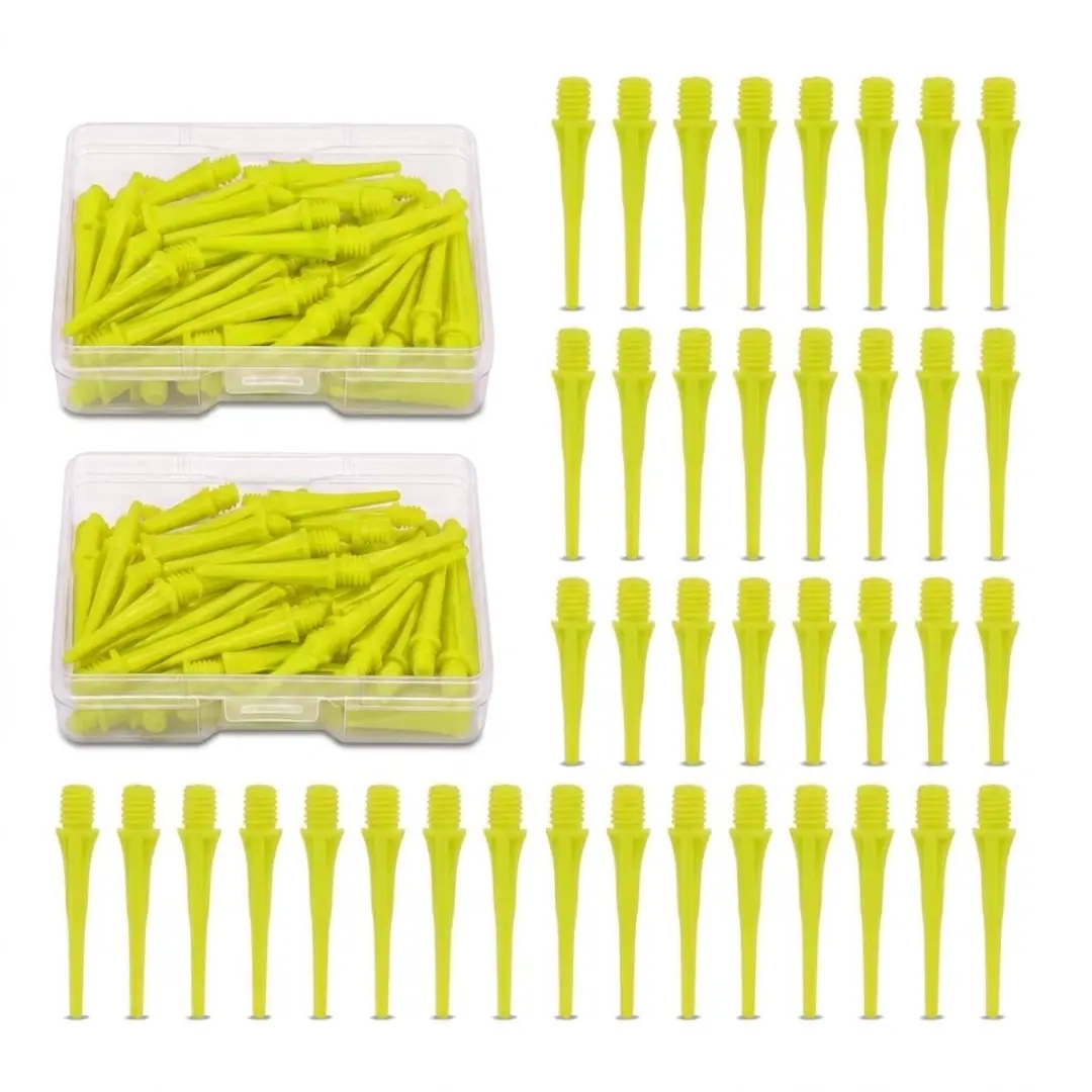Groene dart tips soft tip set 120 stuks darts accessoires kunststof dart punten