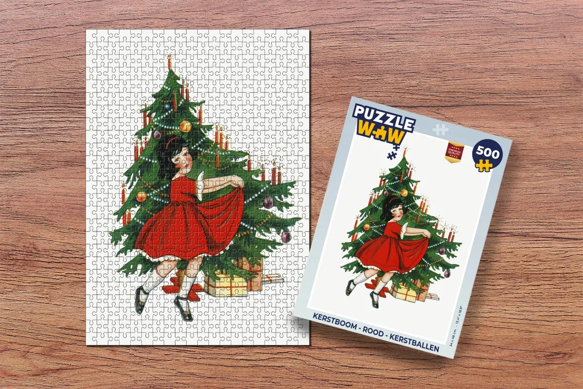 PuzzleWow Kerstboom Legpuzzel 500 Stuks - Multicolor