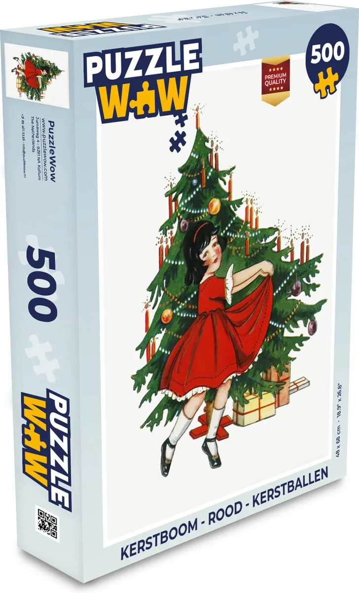 PuzzleWow Kerstboom Legpuzzel 500 Stuks