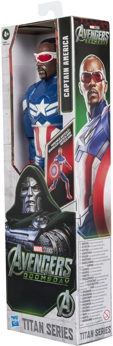 Hasbro Avengers Doomsday Titan Hero Captain America Actiefiguur 30cm - afbeelding 2 van 6