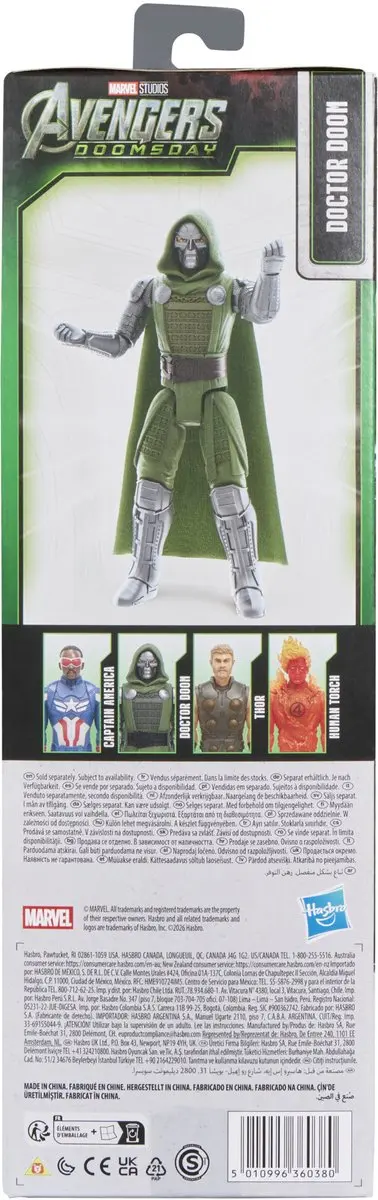Hasbro Marvel Avengers Doomsday Titan Hero Doctor Doom Actiefiguur 30cm - afbeelding 6 van 6