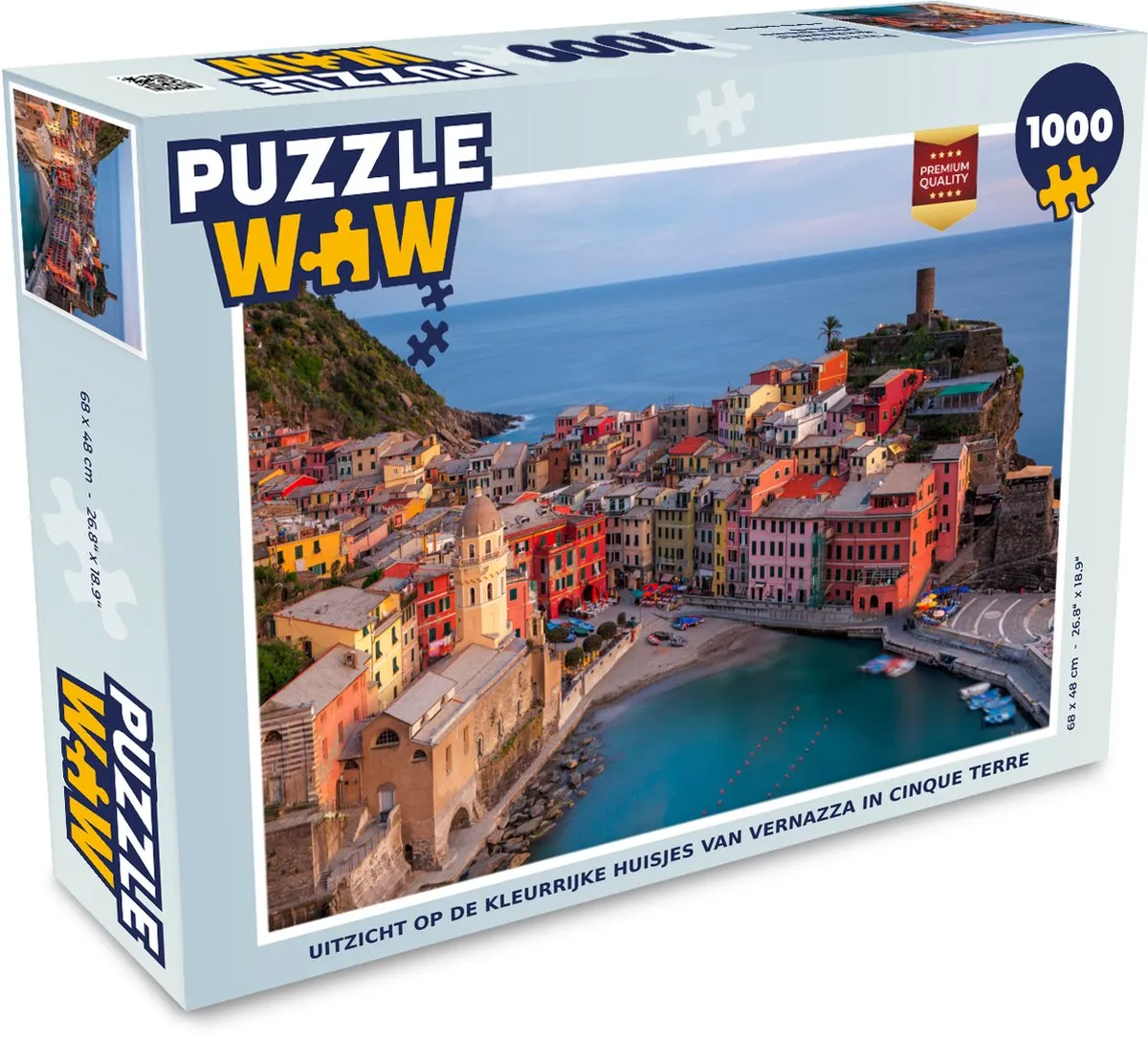 PuzzleWow Vernazza Legpuzzel 1000 Stuks